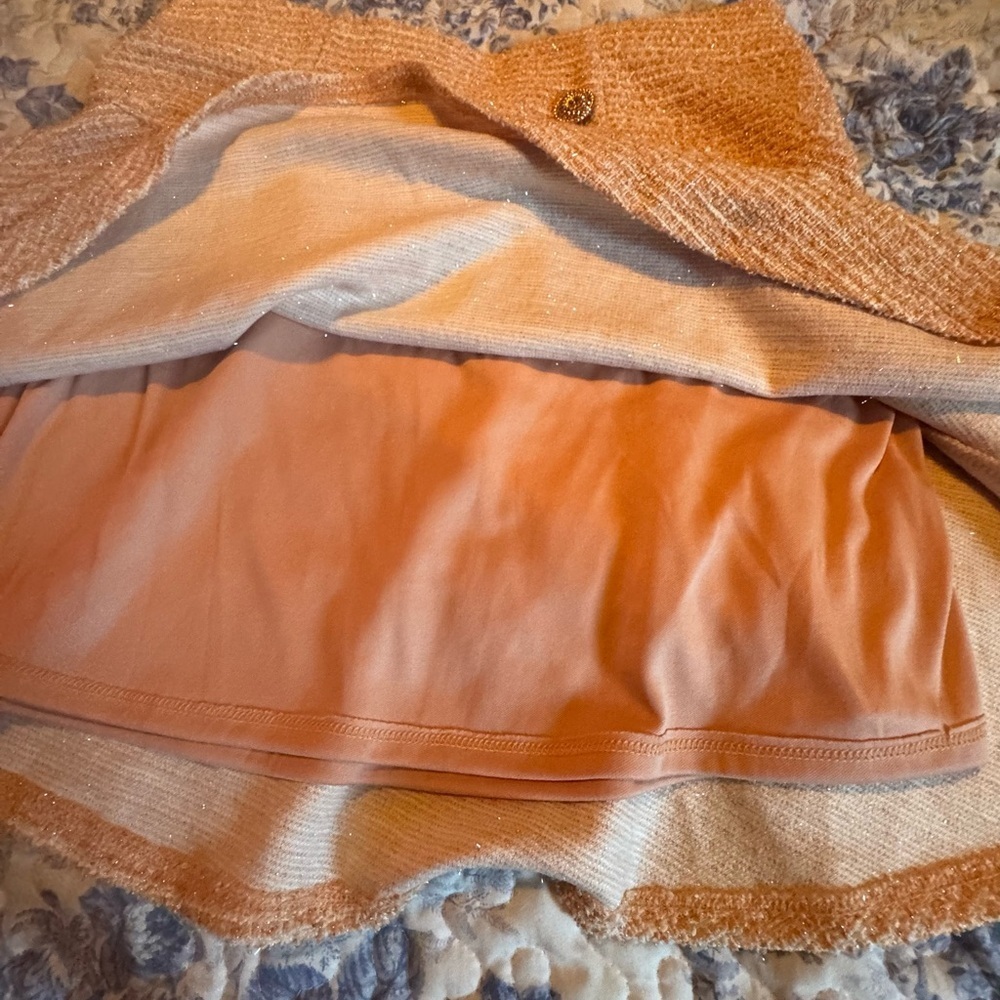 Haute Monde peach twill Skater Skirt - Picture 8 of 8